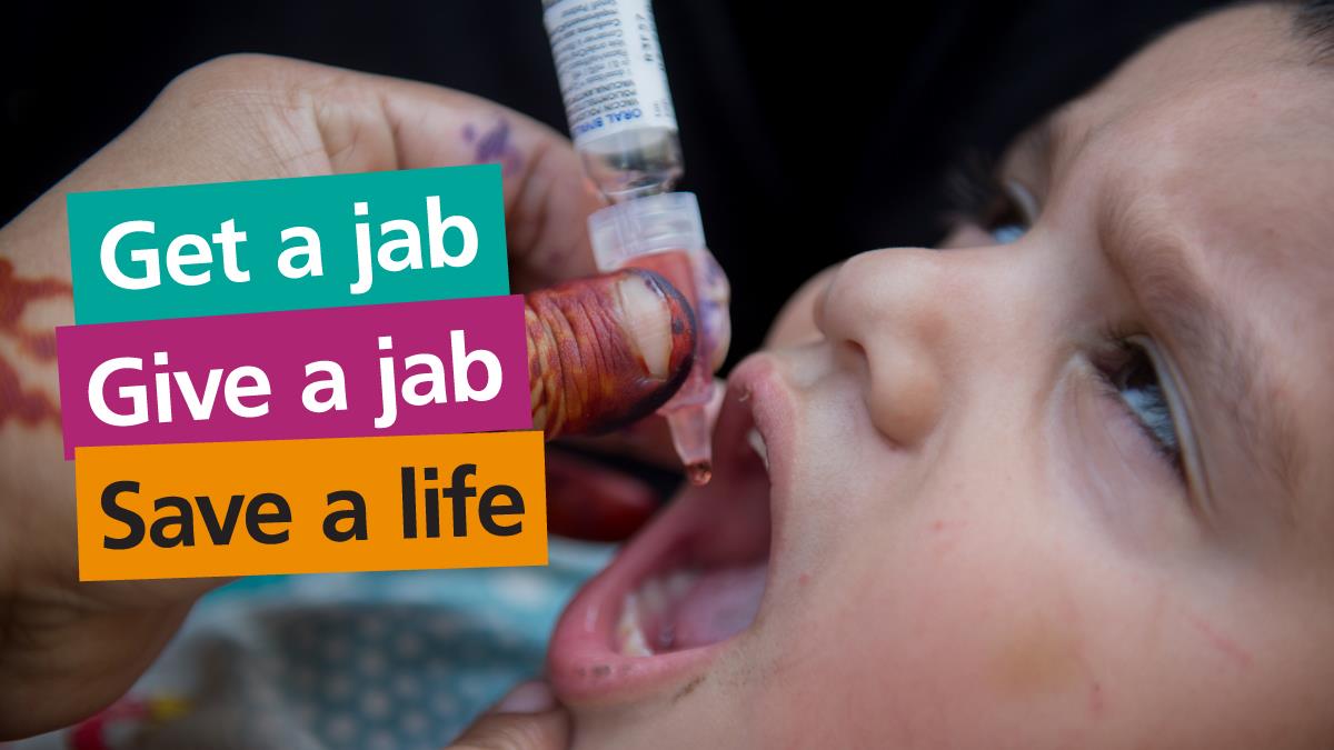 Get a jab, Give a jab, Save a Life campaign