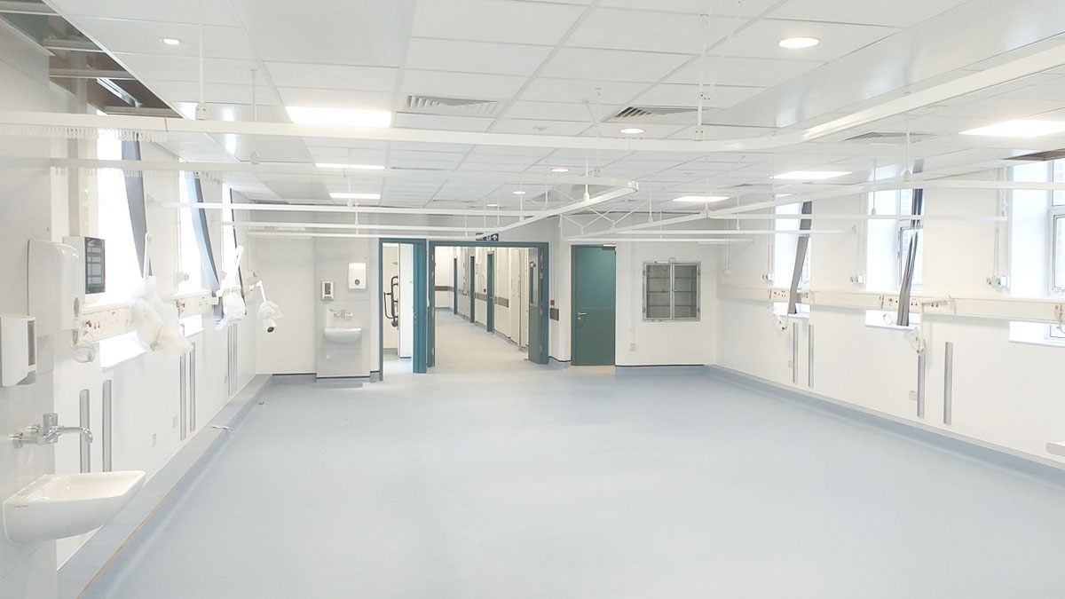 New ward space on East 2b – the former nightingale wards